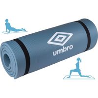 Umbro Yoga Matte - 190 x 58 x 1 CM - mit Transportriemen - Extra Weich und 1 CM Dick - Anti-Rutsch Fitnessmatte - Blau