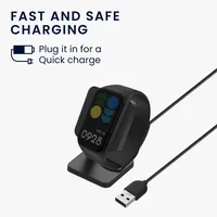 kwmobile USB Ladegerät kompatibel mit Xiaomi Redmi Band 2 - USB Kabel Charger Stand - Smart Watch Ladestation - Docking Station - Ladekabel mit