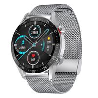 Neue SK7Plus Smartwatch Intelligente Uhren mit Bluetooth Anruf EKG Überwachung 1,3" Fitness Tracker IP68 Wasserdicht für Android iOS Silber
