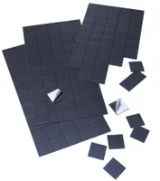 FRANKEN Magnetické desky 20 mm x 20 mm černé 50 kusů
