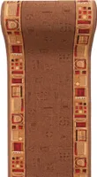 Teppichläufer Läufer Küchenläufer Küchen Antirutsch, jena-44, Beige Braun, 100 x 500 cm