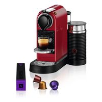 Krups XN7615.19 Nespresso Citiz & Milk Kaffeekapselmaschine (1260 Watt, Wassertankkapazität: 1l, Pumpendruck: 19 Bar) rot