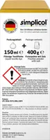 Simplicol Textilfarbe intensiv Senf-Gelb Flüssigfarbe, Fixierer (1er Pack)