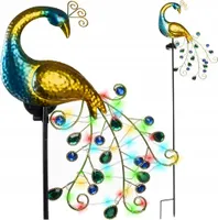 Solar Garten Pfau Lampe Wasserdicht 40 LED Dekorative Lampe mit Erdspieß