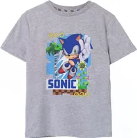 Sonic The Hedgehog - Detské tričko NS7484 (158-164) (Sivá škvrnitá)