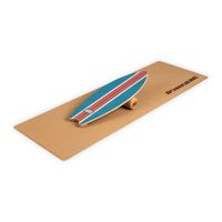 BoarderKING Balance Board Set - drevená balančná doska s valčekom a podložkou