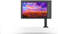 LG 32UN88A 80 cm (31,5 Zoll) Ultra HD 4K Ergo Monitor (IPS-Panel, HDR10, ergonomischer Standfuß), schwarz weiß