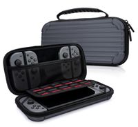 Zubehör Tasche aus Aluminium für Nintendo Switch Joy Con Controller Case Hülle in Grau