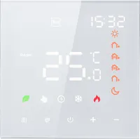 Chytrý termostat, hlasové ovládání, pro 16A elektrické vytápění, digitální LCD programovatelný pokojový termostat Nástěnný termostat Podlahové vytápění pod omítku, kompatibilní s Amazon Google Home