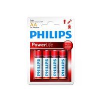 Philips Powerlife - LR 6 / Mignon AA - 1,5 Volt Alkali-Mangan - 4er Blister