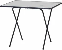 MFG Campingtisch/Scherentisch 60 x 80 cm, weiß/blau