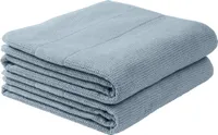 Schiesser Frottier Frottier Duschtuch Turin im 2er Set | 100% Baumwolle aus nachhaltiger Produktion | flauschig, saugstark, farbecht | 70x140cm | Hellblau