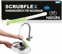 SCRUBFLEX Wasserhahnverlängerung mit Bürste Effiziente Reinigung Flexibler Aufsatz