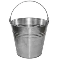 MIKONI Zinkeimer | 5 LITER | Metalleimer mit Henkel, Wassereimer Blecheimer Blecheimer Eimer Dekoeimer