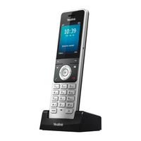 Yealink W76P - IP-Mobiltelefon - Grau - Kabelloses Mobilteil - Tisch/Wand - 20 Zeilen - 1000 Eintragungen