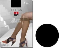 Elastil Adrian Kniestrümpfe 2 klassische Paare Nero Uni