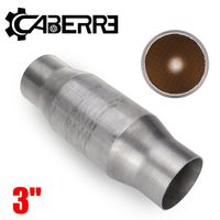 Caberre Katalysator Catalytic Converter 400 Zellen Universal 3" T409 aus Edelstahl