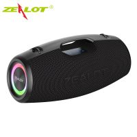 ZEALOT S78 tragbarer Lautsprecher, kabelloser Bluetooth-Lautsprecher, Stereo, 100 W hohe Leistung, Bluetooth 5.2, schwarz