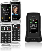 Bea-fon SL640 - clamshell - dual SIM - 7,11 cm (2,8 cala) - Bluetooth - 800 mAh - czarny - srebrny