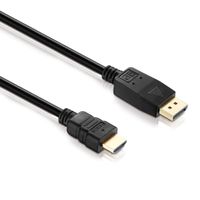 3m Displayport auf HDMI Kabel - Adapter Kabel 1080p FULL HD  Displayport zu HDMI