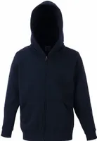 F401NK - Fruit of the Loom Kids´ Classic Hooded Sweat Jacket Deep Navy    140