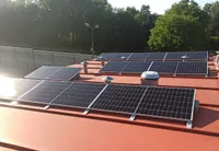 Aufständerung für Flachdach ohne Bohrung Solarmodul Halterung RE 15 Grad / 30mm Endklemme