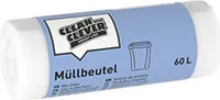 Stammartikel Müllbeutel Smart Line Clean and Clever 60l weiß SMA 73