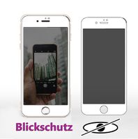iPhone 8 + Plus 3D Anti Spy Privacy Blickschutz Schutzglas Panzerfolie 9H Neu Weiss