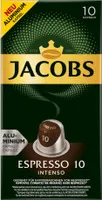 JACOBS ESPRESSO INTENSO kapsułki z kawą Ziarna arabiki i robusty mocne 10 porcji
