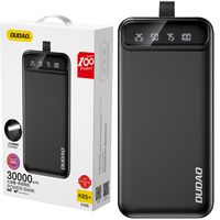 Dudao K8+s powerbanka 30000mAh se svítilnou Black