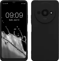 kwmobile Handyhülle kompatibel mit Xiaomi Redmi A3 Hülle - Handy Case aus weichem Silikon in Schwarz