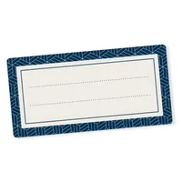 itenga 40x Buchetiketten Geometrie 9x4,5cm Namensetiketten Heftetiketten Schuletiketten