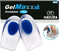GelMaxx Premium Fersenkissen Schuh Einlagen Fersensporn Fersenpolster Fersenkeil: 41-46 (L) Schuhgröße: 41-46 (L)