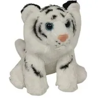 Sitzender weißer Tiger 14cm