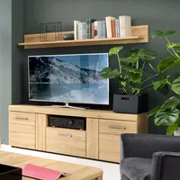 TV Kombination, Fernsehschrank und Wandboard, in Grandson Eiche Nb. CARIATI-129, B/H/T ca. 157/165/41 cm