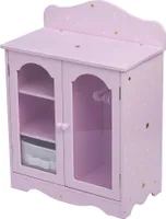Olivia's Little World Purple Star 18" skříň pro panenky Dřevěný nábytek pro panenky se 3 věšáky TD-0210AP