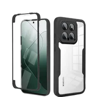 360° Grad Hülle für Xiaomi 14 Handyhülle vollschutz Integriertem Displayschutz Schwarz