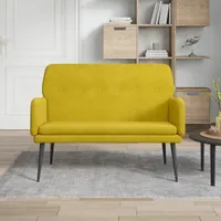 vidaXL Lavica žltá 108x79x79 cm Velvet