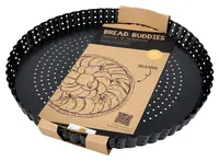 BIRKMANN Quiche- & Tarteform rund, Ø 30 x H 3 cm, aus perforiertem Kohlenstoffstahl, Mit Antihaftbeschich
