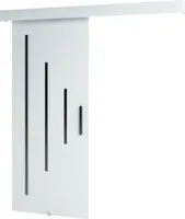 MEBLE KRYSPOL  Schiebetürsystem SALWADOR Y mit Schienenabdeckung, Einbautüren, 90x204cm, Weiß