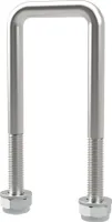 U-Bügelschraube M10 mit Stopmuttern Boot Sliphilfe Trailer verzinkt SUPROD, M10, LW=41, LH=120 mm
