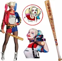 Suicide Squad Harley Quinn Baseballschläger aus Holz 80cm Hochwertiger Baseballschläger für Halloween Cosplay