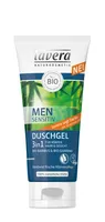lavera Men Sensitiv Duschgel 3in1 für Körper, Haar und Gesicht - Pflegedusche Männer vegan 200 ml; 107060