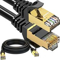Netzwerkkabel Patchkabel CAT 6a 15 meter UTP RJ45 PC Gigabit Ethernet LAN Kabel Verlegekabel für Netzwerke Switches Schwarz Retoo