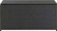 vidaXL Záhradný box z polyratanu 100x50x50 cm čierny