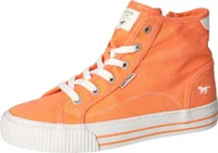 Mustang Damen High Top Sneaker Schnürung Stiefelette Zipper 1420-506, Größe:37 EU, Farbe:Orange