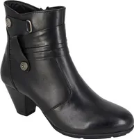 Cipriata - Dámske členkové topánky "Claretta", kožené DF2445 (40,5 EU) (Black)