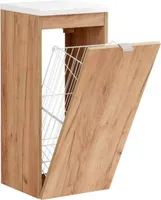 Szafka łazienkowa CAPRI 811 35 cm dąb z koszem