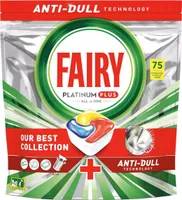 Fairy Platinum Plus All In One Anti-Schleier Spülmaschinentabs, Zitrone, 75 Tabs