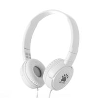 3,5-mm-Kabel-Around-Ear-Kopfhörer, tragbare Kinder-Musikkopfhörer, für MP4 MP3 Smartphone Laptop, Weiß